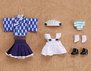 Original Character Parts for Nendoroid Doll Figures Outfit Set Japanese-Style Maid Blue