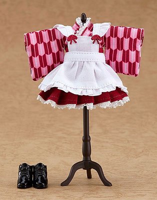 Original Character Parts for Nendoroid Doll Figures Outfit Set Japanese-Style Maid Pink