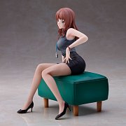 Original Illustration PVC Statue Doshima Illustration Senior Office Lady With Many Moles 23 cm