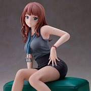 Original Illustration PVC Statue Doshima Illustration Senior Office Lady With Many Moles 23 cm