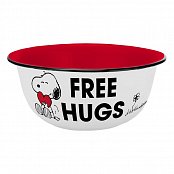 Peanuts Enamel Look Bowl Free Hugs