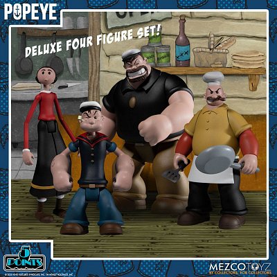 Popeye 5 Points Action Figures Deluxe Box Set 9 cm