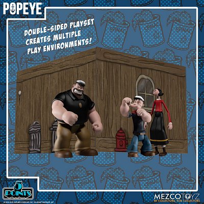 Popeye 5 Points Action Figures Deluxe Box Set 9 cm