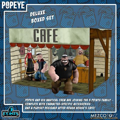 Popeye 5 Points Action Figures Deluxe Box Set 9 cm