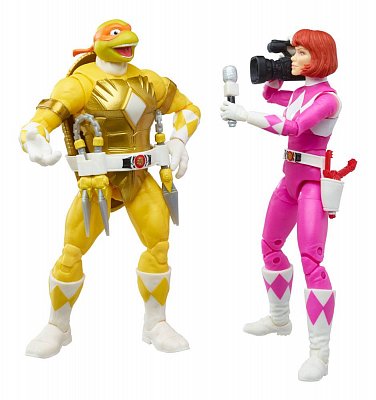 Power Rangers x TMNT Lightning Collection Action Figures 2022 Morphed April O´Neil & Michelangelo