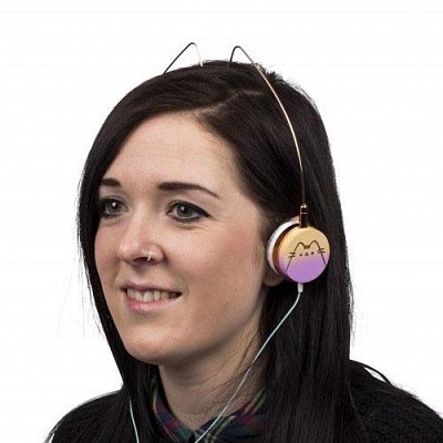 Pusheen Headphones Cat