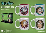 Rick and Morty Espresso Mugs 4-Pack Characters