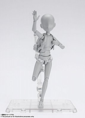 S.H. Figuarts Action Figure Body Kun Ken Sugimori Edition DX Set (Gray Color Ver.) 13 cm