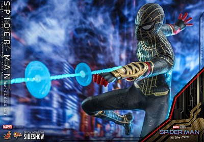Spider-Man: No Way Home Movie Masterpiece Action Figure 1/6 Spider-Man (Black & Gold Suit) 30 cm