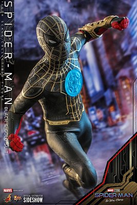 Spider-Man: No Way Home Movie Masterpiece Action Figure 1/6 Spider-Man (Black & Gold Suit) 30 cm