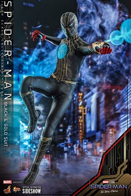 Spider-Man: No Way Home Movie Masterpiece Action Figure 1/6 Spider-Man (Black & Gold Suit) 30 cm