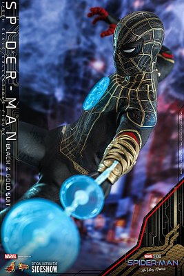 Spider-Man: No Way Home Movie Masterpiece Action Figure 1/6 Spider-Man (Black & Gold Suit) 30 cm