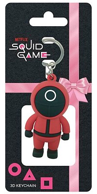 Squid Game 3D Rubber Keychain Circle Guard 6 cm