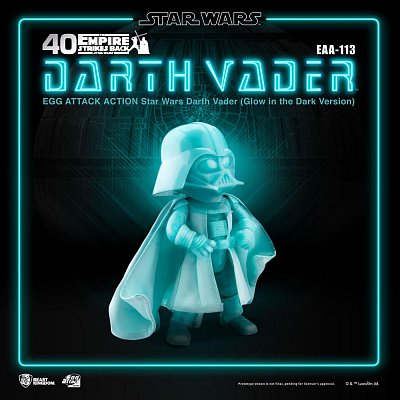 Star Wars Egg Attack Action Figure Darth Vader Glow In The Dark Ver. 16 cm