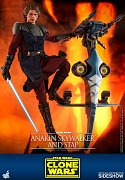 Star Wars The Clone Wars Action Figure 1/6 Anakin Skywalker & STAP 31 cm