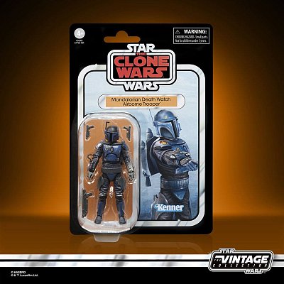 Star Wars: The Clone Wars Vintage Collection Action Figure 2023 Mandalorian Death Watch Airborne Trooper 10 cm