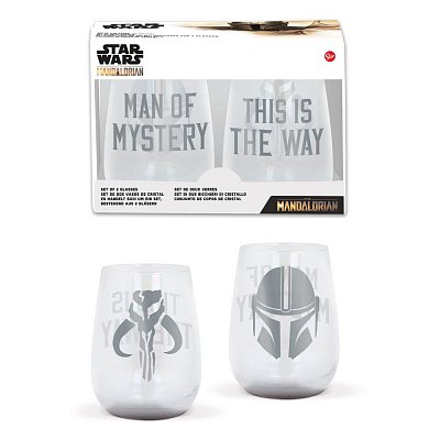 Star  Wars The Mandalorian Crystal Glasses 2-Packs Case (6)