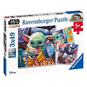 Star Wars The Mandalorian Jigsaw Puzzle Grogu Moments (3x49 pieces)