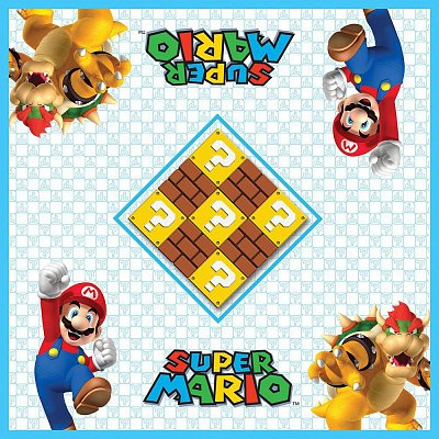 Super Mario Boardgame Checkers & Tic-Tac-Toe Mario vs. Bowser Collector\'s Game