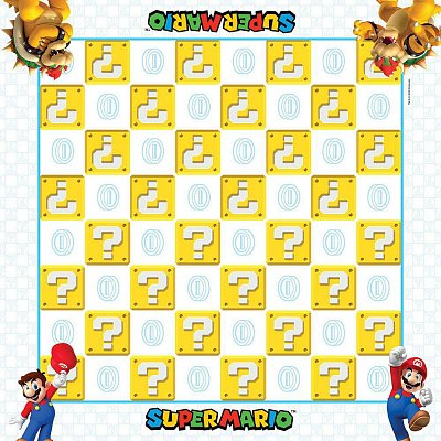 Super Mario Boardgame Checkers & Tic-Tac-Toe Mario vs. Bowser Collector\'s Game