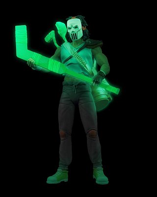 Teenage Mutant Ninja Turtles BST AXN Action Figure Casey Jones Skull Face Glow-in-the-Dark SDCC Exclusive 13 cm