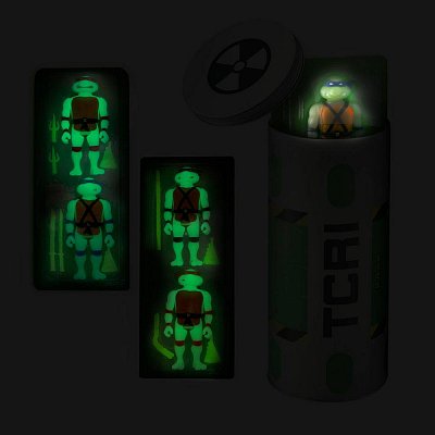 Teenage Mutant Ninja Turtles ReAction Action Figure 4-Pack Ooze Canister GITD SDCC 2020 10 cm