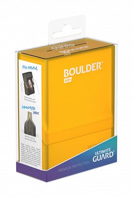Ultimate Guard Boulder&trade; Deck Case 40+ Standard Size Amber