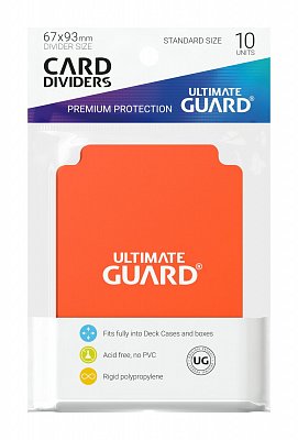 Ultimate Guard Card Dividers Standard Size Orange (10)