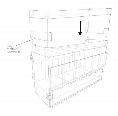 Ultimate Guard Supreme Dispenser Top Shelf Expansion