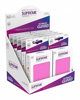 Ultimate Guard Supreme UX Sleeves Japanese Size Matte Pink (60)