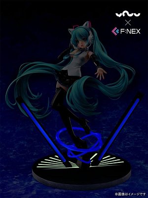 Vocaloid PVC Statue 1/7 Miku Hatsune Cat Ear Headphone Ver. 25 cm