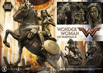 Wonder Woman Statue Wonder Woman on Horseback Gold Version 138 cm