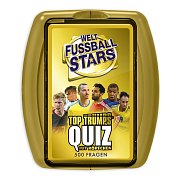 World Football Card Game Top Trumps Quiz in Metal box  *German Version*