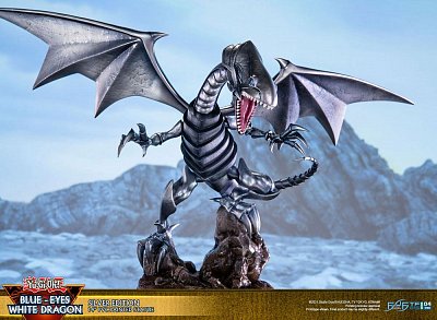 Yu-Gi-Oh! PVC Statue Blue-Eyes White Dragon Silver Edition 35 cm