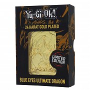 Yu-Gi-Oh! Replica Card Blue Eyes Ultimate Dragon (gold plated)