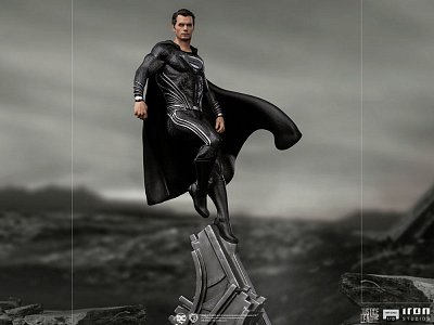 Zack Snyder\'s Justice League Art Scale Statue 1/10 Superman Black Suit 30 cm