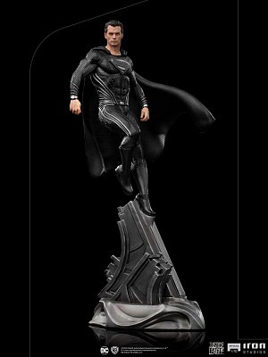 Zack Snyder\'s Justice League Art Scale Statue 1/10 Superman Black Suit 30 cm