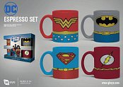 DC Comics Espresso Mugs 4-Pack Uniforms
