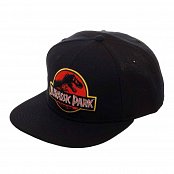 Jurassic Park Snapback Cap Logo Black